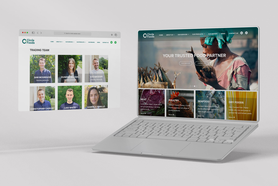 Circle Foods website example