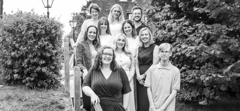 Your Marketing Team group portrait showing the full agency team together outdoors