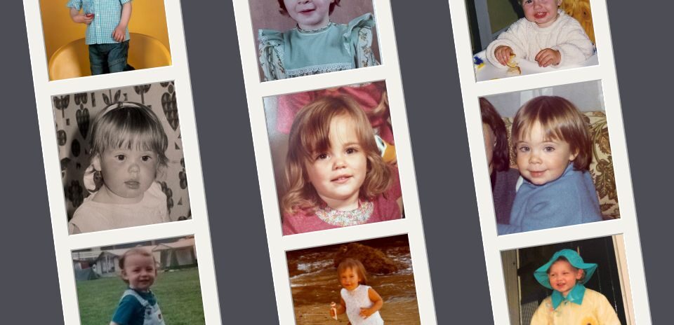A collage of Your Marketing Team's baby pictures